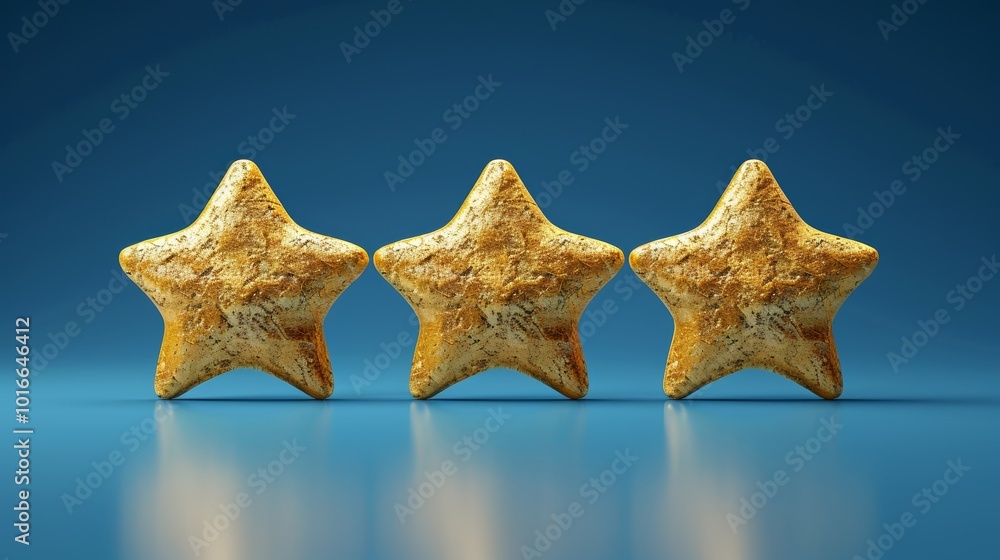 Golden Stars on Blue Background Representing Excellence, Quality, and Achievement in a Modern and Elegant Style Golden Stars on Blue Background Representing Excellence, Quality, and Achievement in a Modern and Elegant Style