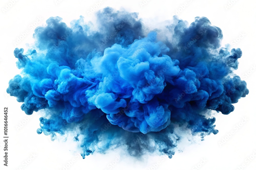explosion of smoke A blue smoke explosion border isolated explosion of smoke A blue smoke explosion border isolated