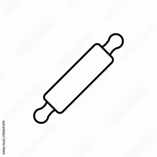 kitchen roller icon sign vector