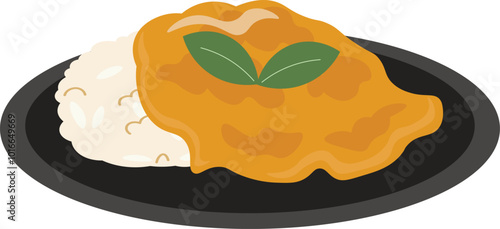 Kai Jeow Thailand Asian Food Illustration