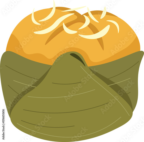 Khanom Than Thailand Asian Food Illustration