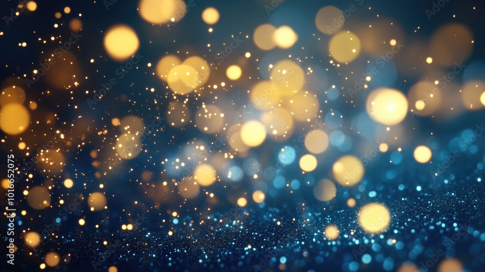 Blurry image of a blue and yellow background with abstract shapes. Blurry image of a blue and yellow background with abstract shapes.