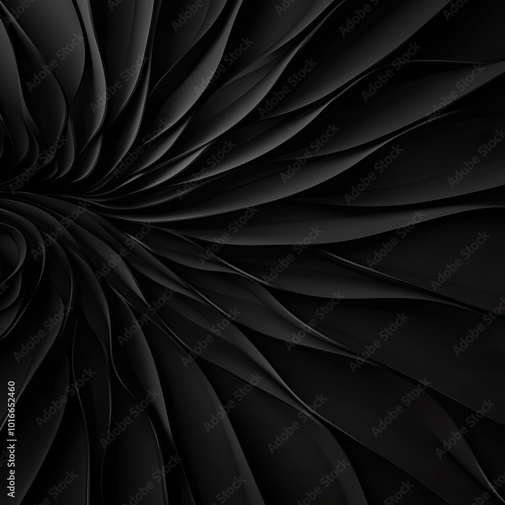 Abstract black swirling patterns on a smooth background, creating a depth effect. Abstract black swirling patterns on a smooth background, creating a depth effect.