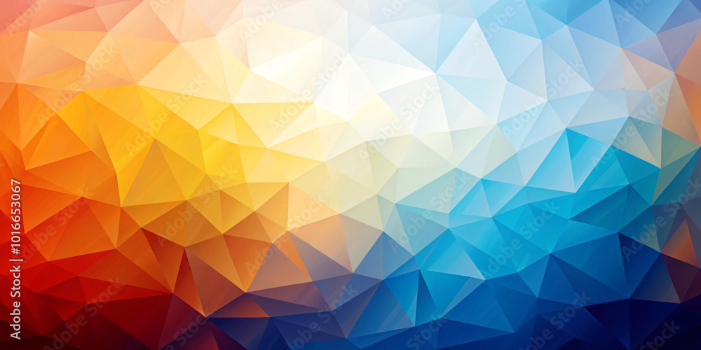 polygonal blue light and red gradient background abstract triangles. polygonal blue light and red gradient background abstract triangles.