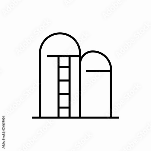 agriculture farm depo icon sign vector