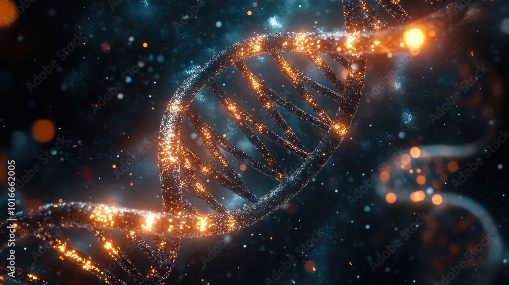 Double Strand DNA Close-Up Double Strand DNA Close-Up