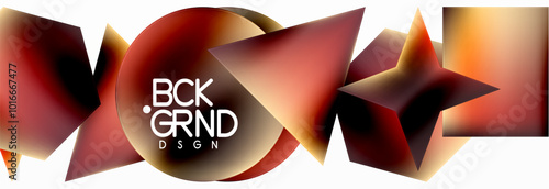 Fluid color geometric shapes abstract background. Vector Illustration For Wallpaper, Banner, Background, Card, Book Illustration, landing page