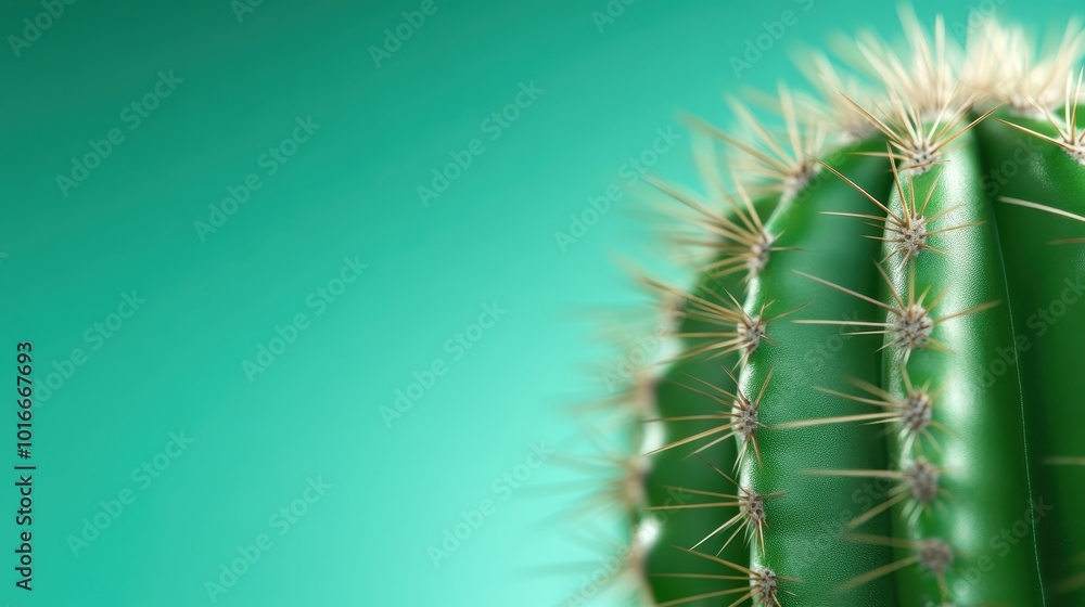 An extreme close-up of a green cactus displays its distinct shape and prickly spines in detail, highlighting the plant's natural textures under soft lighting. An extreme close-up of a green cactus displays its distinct shape and prickly spines in detail, highlighting the plant's natural textures under soft lighting.