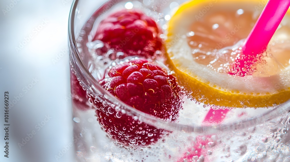 Refreshing Lemon Raspberry Sparkling Water Refreshing Lemon Raspberry Sparkling Water