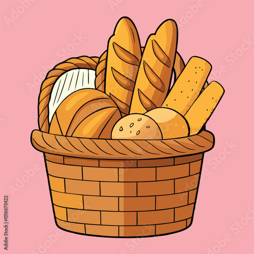 Bread vector illustration.