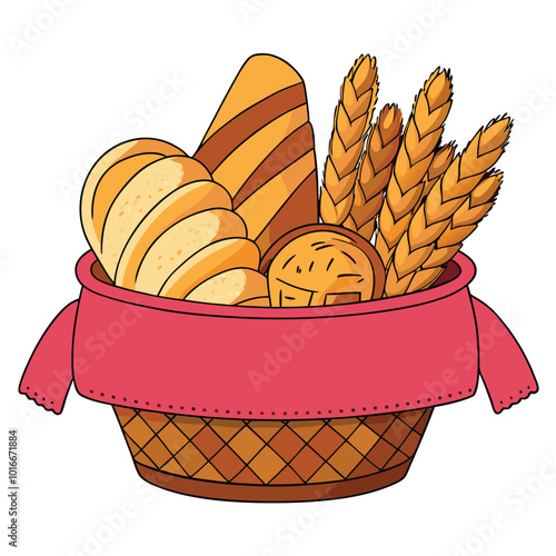 Bread vector illustration.