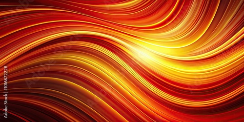 Abstract background with vivid red and yellow swirls