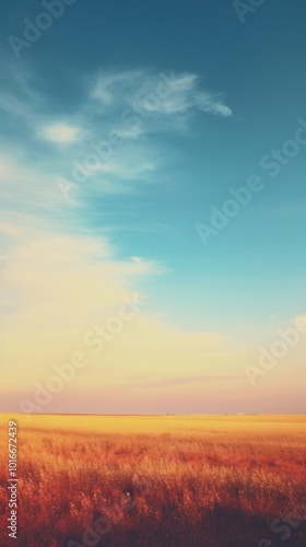 Sky and meadow landscape grassland outdoors.