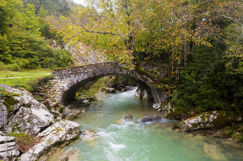 Old bridge over the Belagua river, Isaba, Navarra, Spain