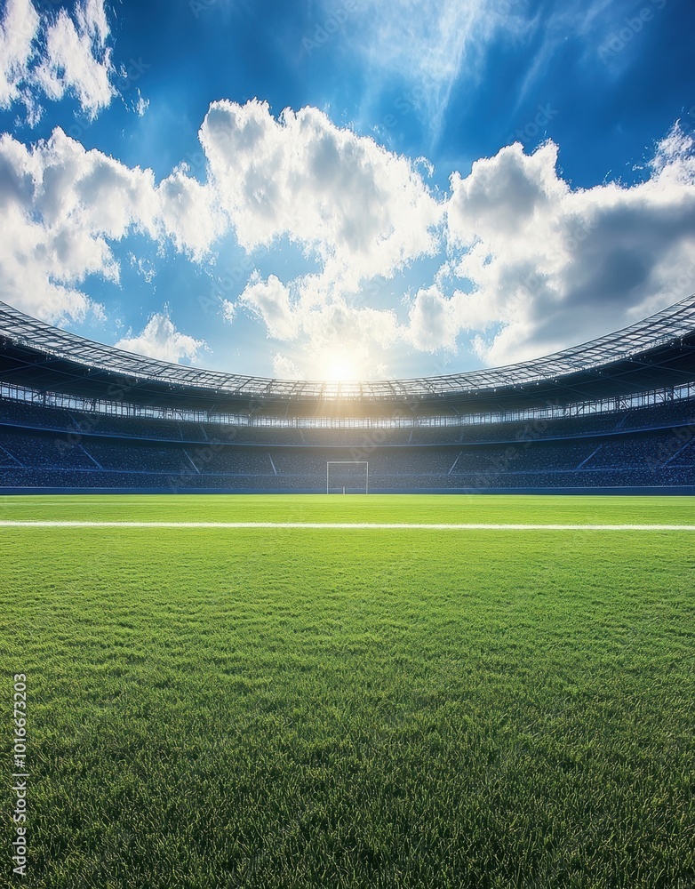 Fototapeta premium Soccer Stadium View.