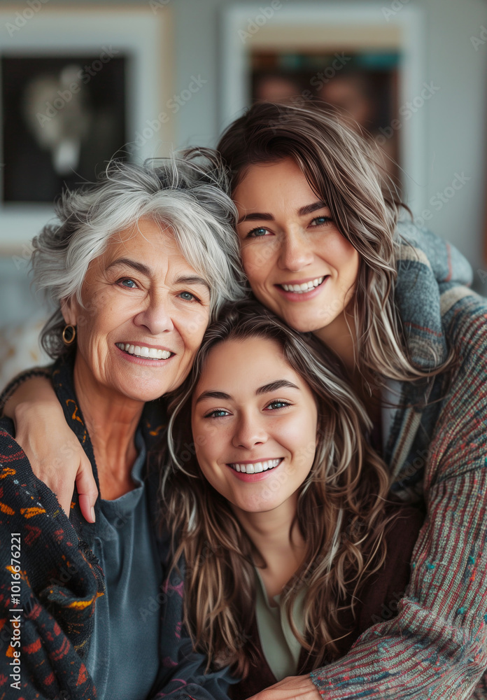Portrait of three beautiful women sisters cheerfully smiling at camera and hugging each other. Family kind relations, paris love and children's loyalty concept. Portrait of three beautiful women sisters cheerfully smiling at camera and hugging each other. Family kind relations, paris love and children's loyalty concept.