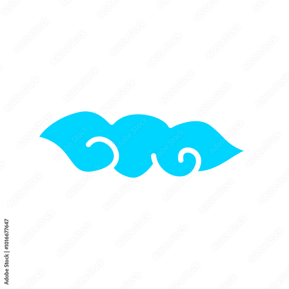 Set of abstract cluods, chinese style elements. Set of abstract cluods, chinese style elements.