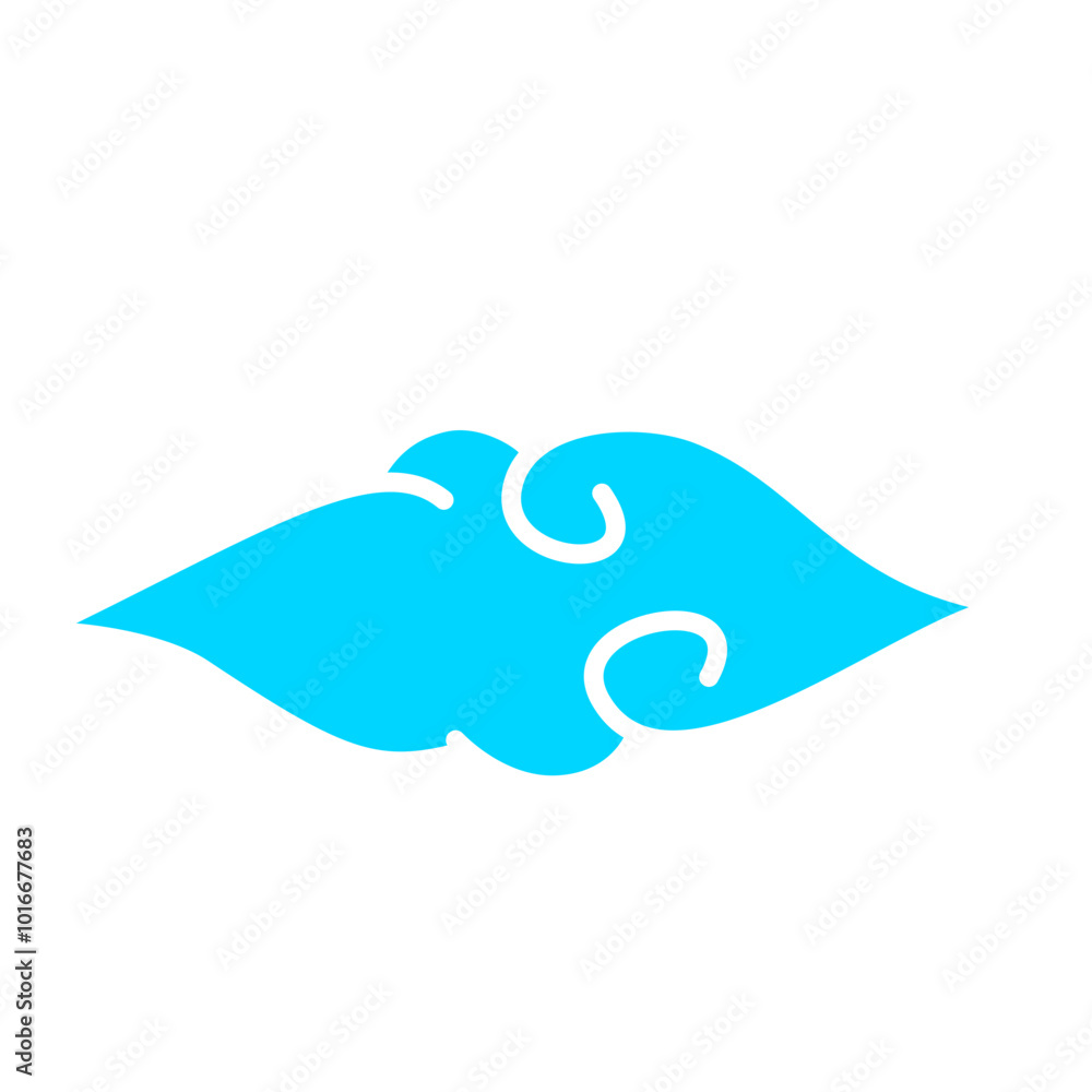 Set of abstract cluods, chinese style elements. Set of abstract cluods, chinese style elements.