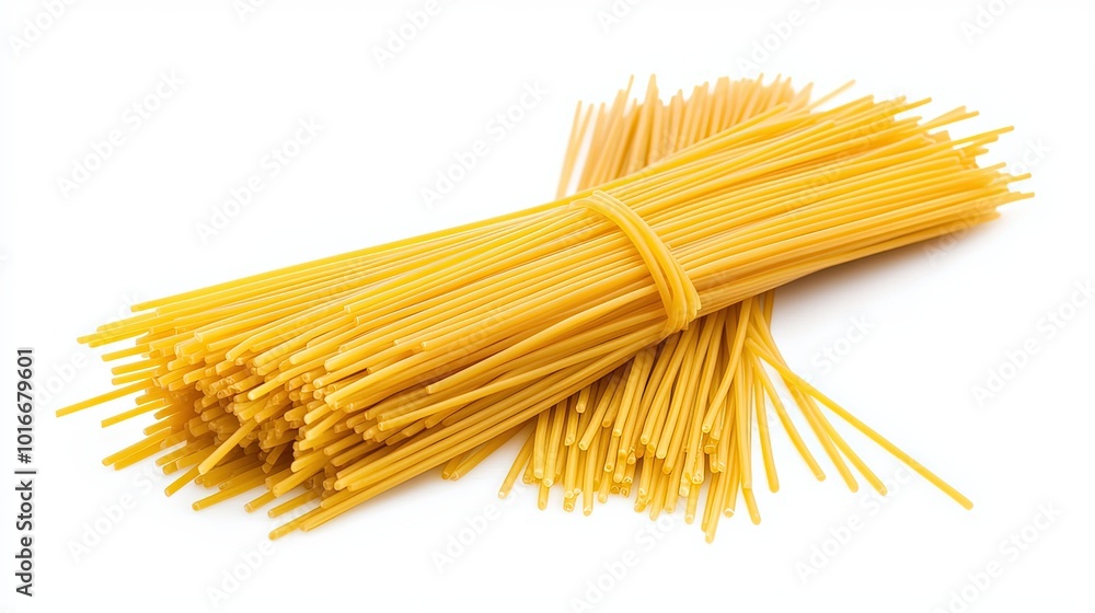 spaghetti on white background spaghetti on white background