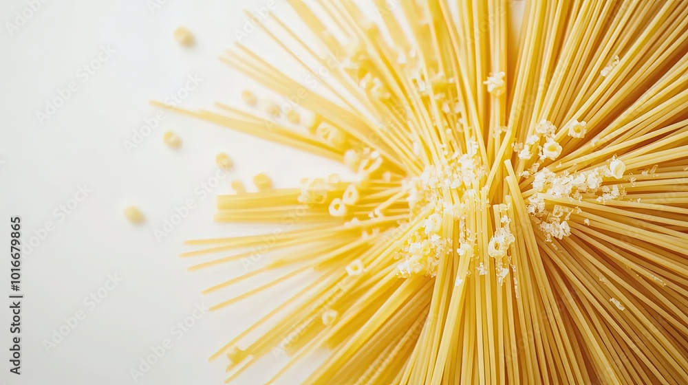 spaghetti on white background spaghetti on white background