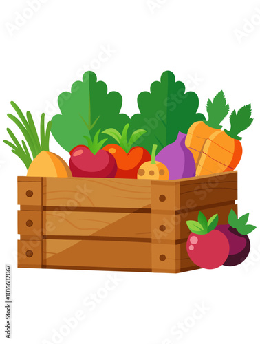 wooden crates for fruits and vegetables