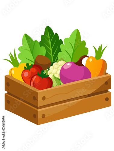 wooden crates for fruits and vegetables