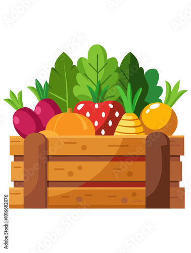 wooden crates for fruits and vegetables