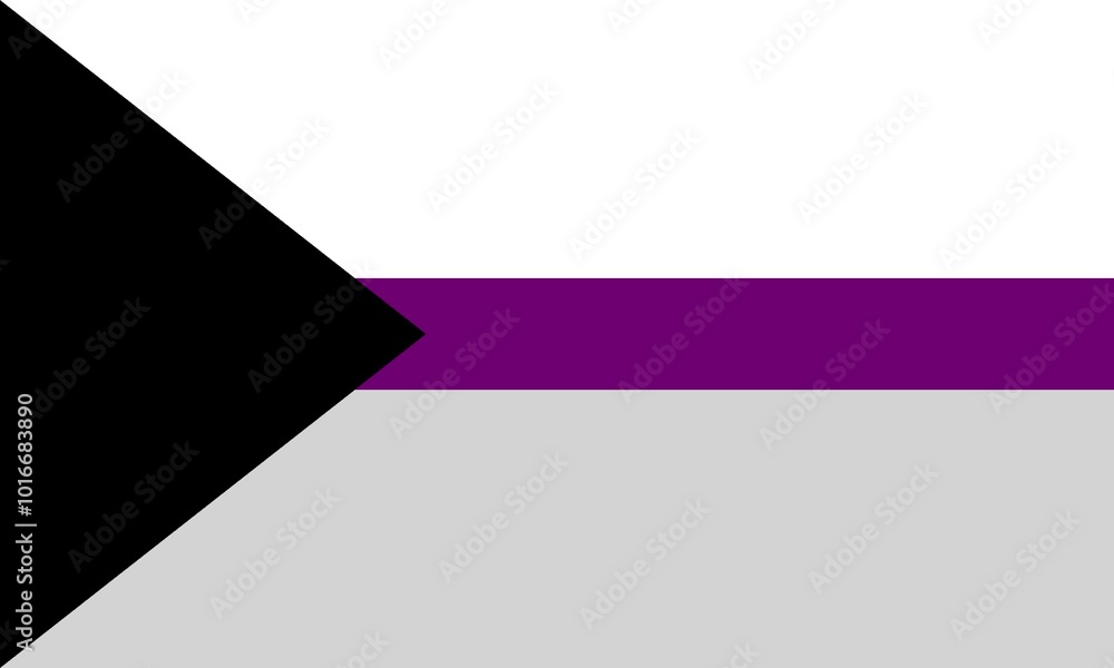 Demisexual Pride Flag illustration. Banner Demisexual Pride Flag illustration. Banner