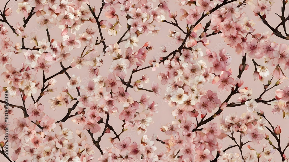pink background cherry blossom floral flower branch pattern pink background cherry blossom floral flower branch pattern
