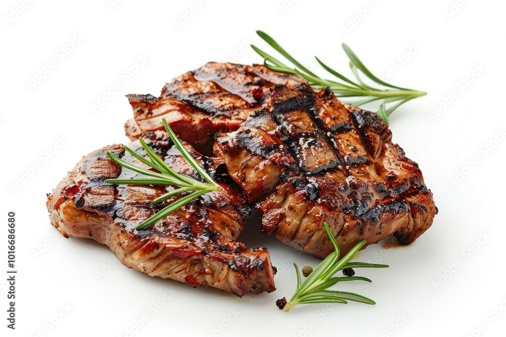 Grilled pork mutton steak food. Grilled pork mutton steak food.