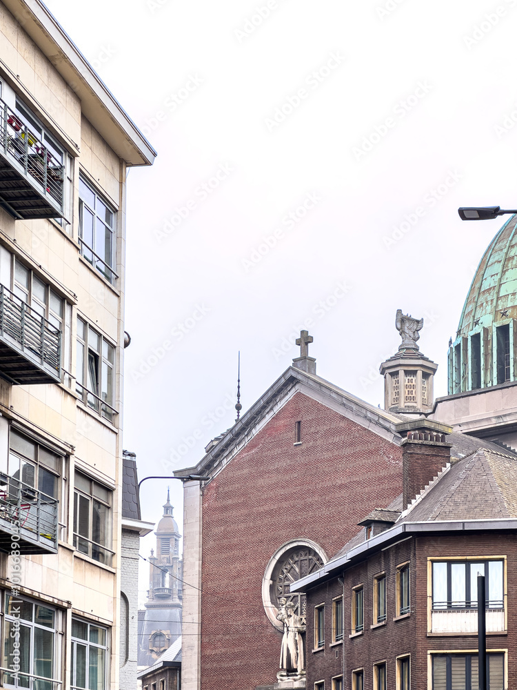 Obraz premium Antique building view in Charleroi, Belgium
