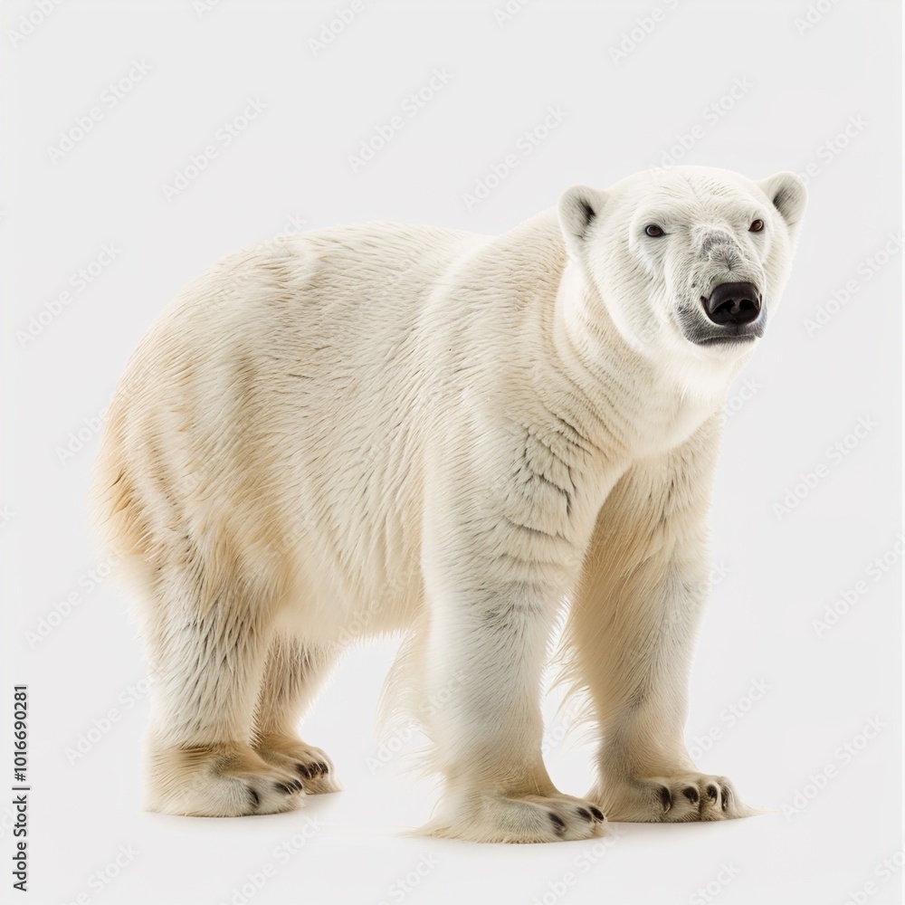 Fototapeta premium Polar Bear isolated on transparent background 
