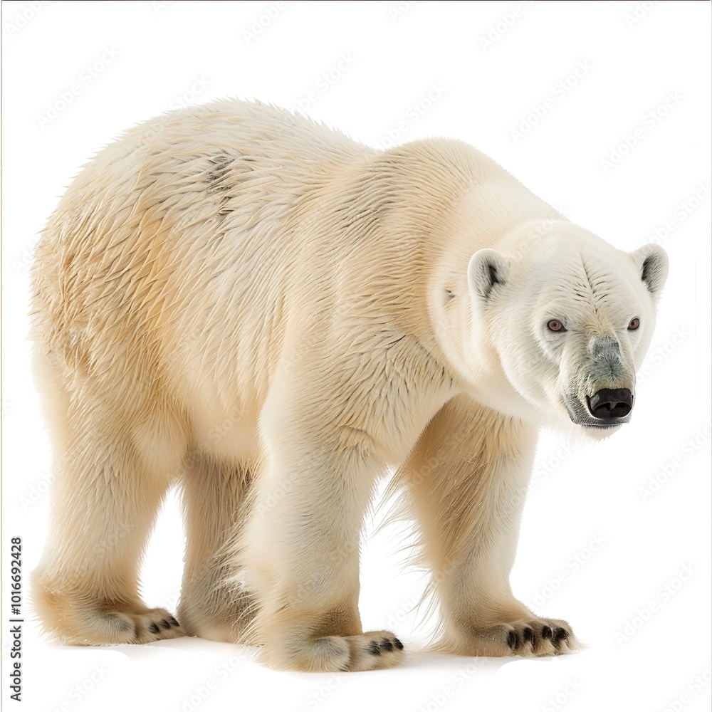 Fototapeta premium Polar Bear isolated on transparent background 
