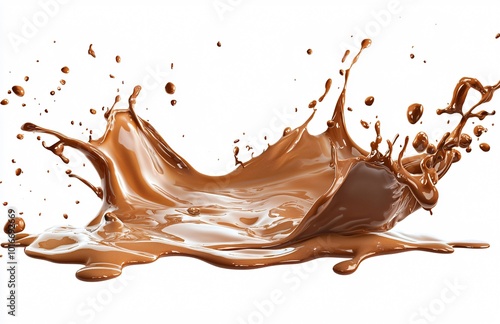 Chocolate Milk Splash  Liquid  Brown  Beverage  Drink  Fresh  Splashing  Dripping  Creamy  Delicious  Sweet  Isolated  Background  Design  Graphic  Wh