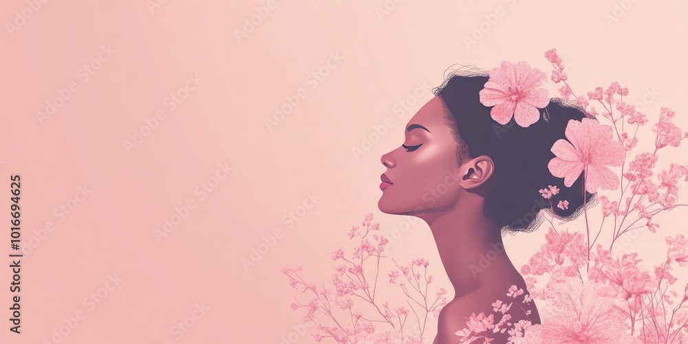Fototapeta premium Womens day instagram post design template with background