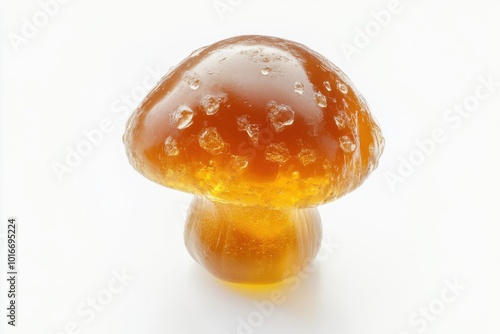 Rare White Jelly Baby Mushroom in Wilderness Context photo