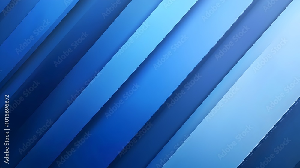 Obraz premium Elegant Blue Gradient with Minimal Line Accents for Corporate Branding and Design