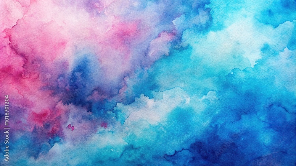 Abstract blue and pink watercolor background with texture Extreme Close-Up Abstract blue and pink watercolor background with texture Extreme Close-Up