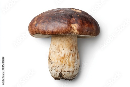 Earthly Treasure: Rare Porcini Mushroom in Perfect Isolation