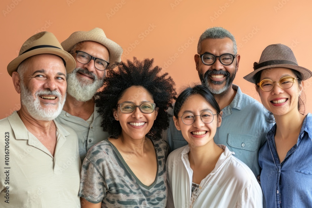 Diverse Group of People Cheerful Smiling Portrait Concept Diverse Group of People Cheerful Smiling Portrait Concept