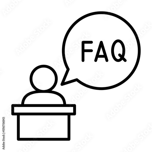 desk faq icon