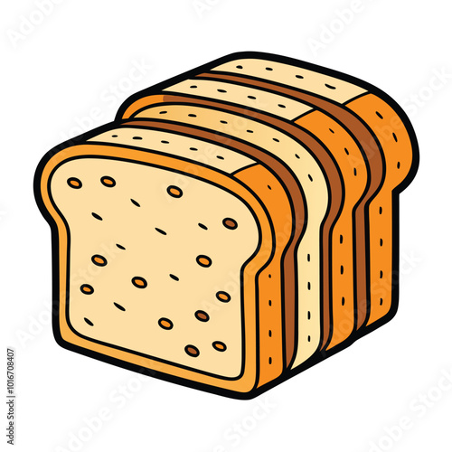 Bread vector illustration.