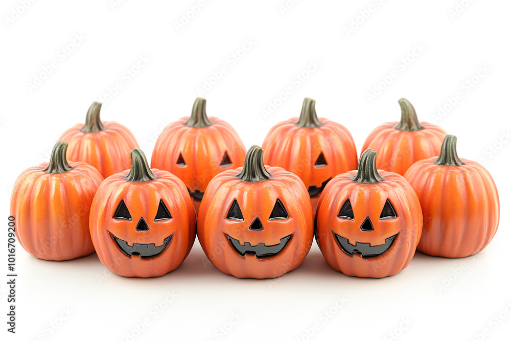 halloween pumpkin isolated on white