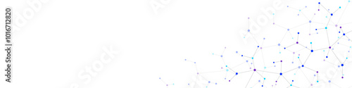 Molecular structure and genetic engineering, molecules DNA, neural network, scientific research. Abstract background for innovation technology, science, healthcare, and medicine