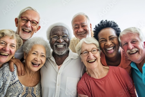 Group of Senior Retirement People Togetherness Cheerful Smiling Concept