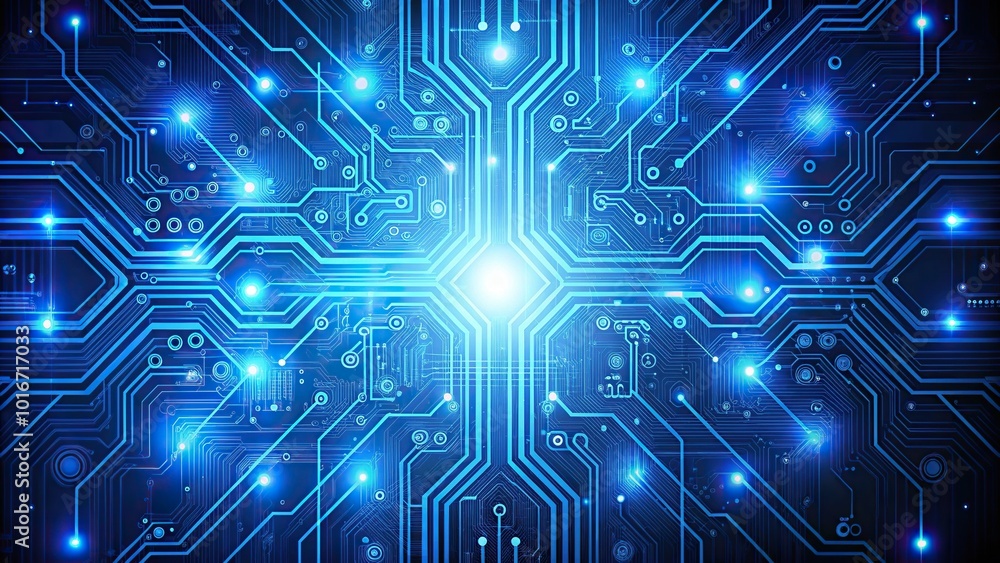 Abstract blue circuit background Abstract blue circuit background