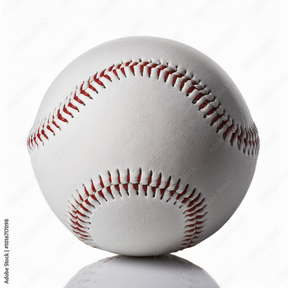 White softball isolated on white background White softball isolated on white background