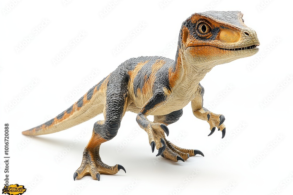 Obraz premium prehistoric velociraptor, agile and fierce