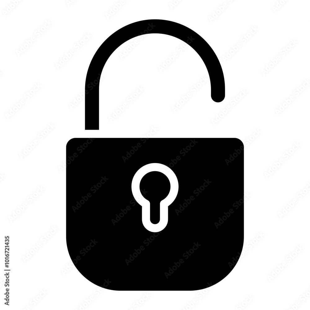 Unlock icon. Unlock icon.