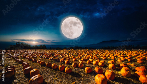 halloween night , halloween background , Jack O , pumpkins , copy space photo